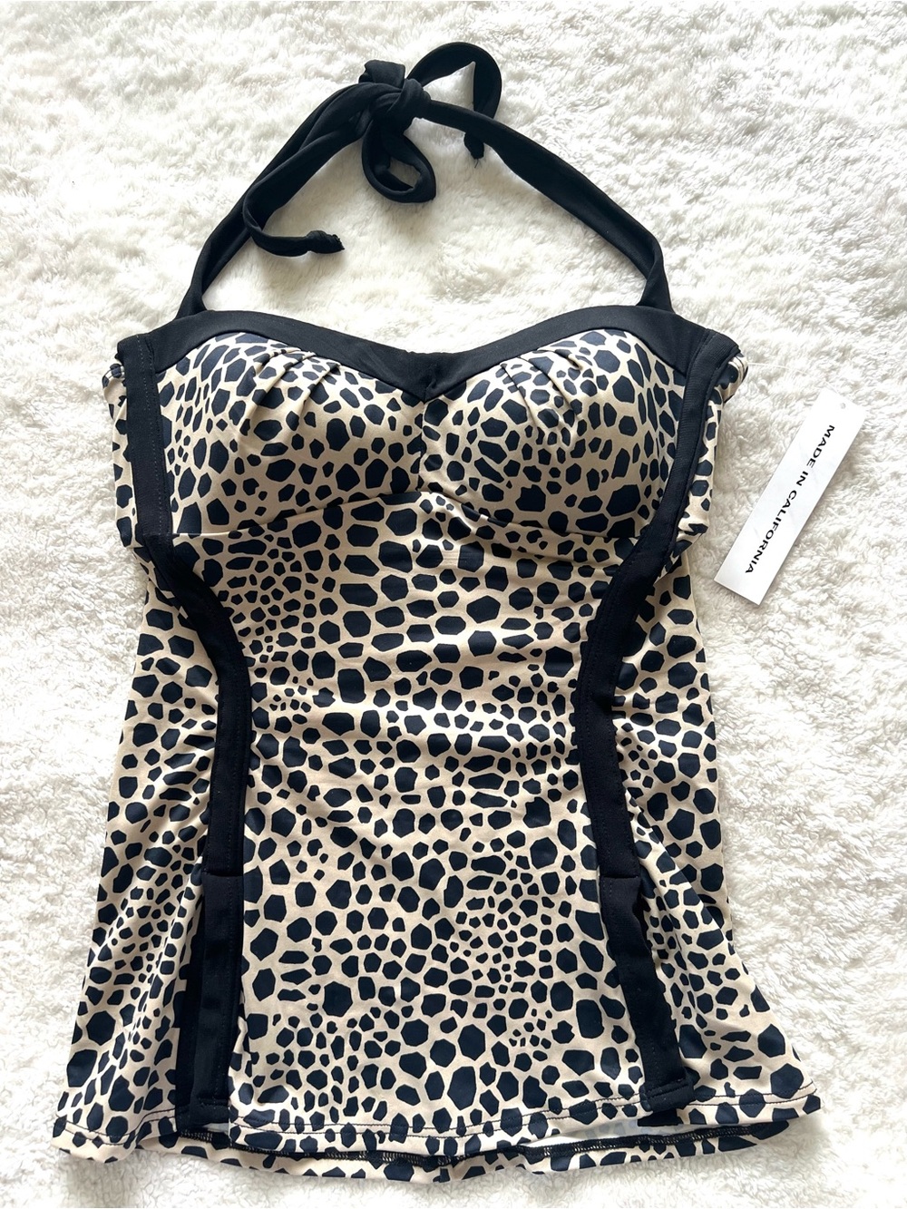 Robin Piccone Bustier Tankini Halter Swim Top Size Small